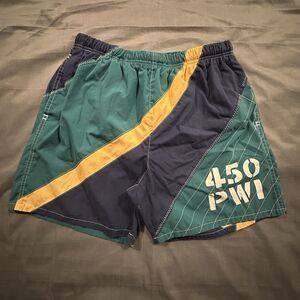 Vintage 90s Pussers West Indies 450 P.W.I. Swim Trunks Mens M Colorblock Striped